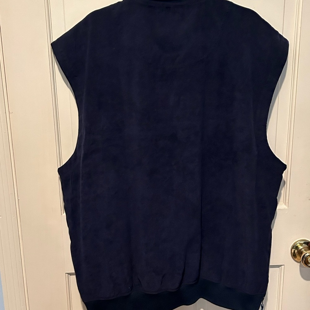 Men’s Navy Arnold Palmer Golf Quarter Zip Pullover Vest Size 2XL NWT - Picture 3 of 6